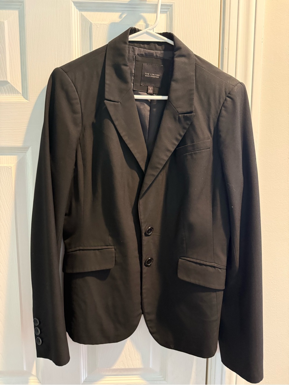The Limited Black Two-Button Notch Lapel Blazer